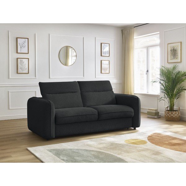 Divano nero 236 cm Achille – Bobochic Paris-image-1
