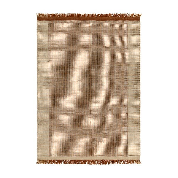Tappeto in lana marrone tessuto a mano 120x170 cm Avalon - Asiatic Carpets