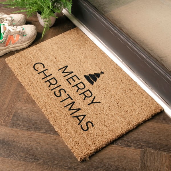 Zerbino in cocco con motivo natalizio 40x60 cm Merry Christmas - Artsy Doormats-image-2