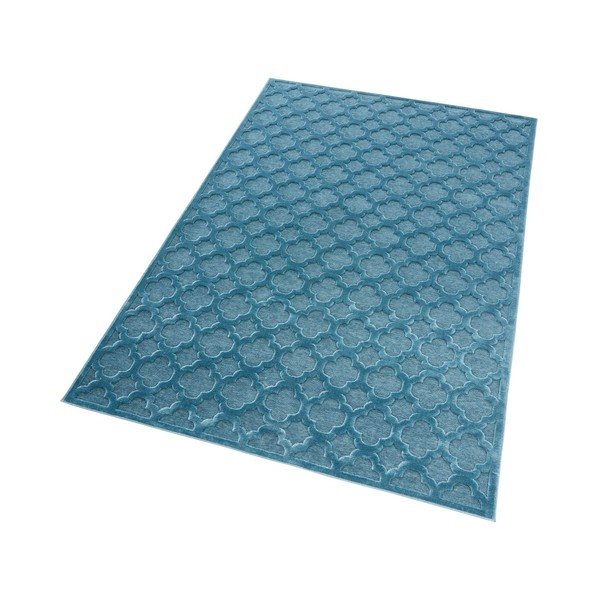 Tappeto in viscosa blu , 80 x 125 cm Bryon - Mint Rugs-image-3