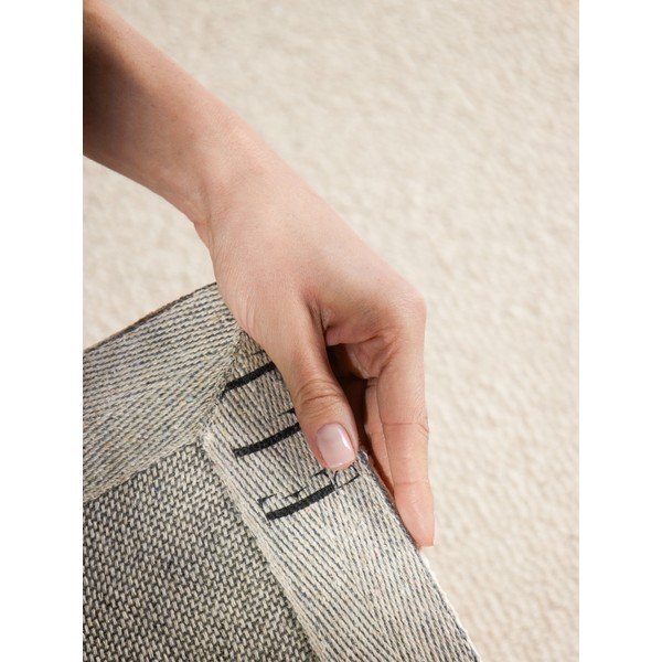 Tappeto color crema in lana tessuto a mano 200x290 cm Puristic Knots – Elle Decoration-image-4