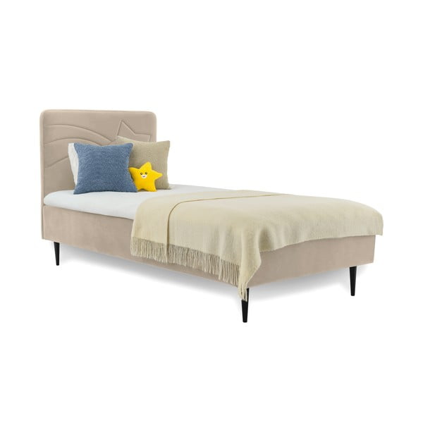 Letto per bambini beige con contenitore 90x200 cm Star - Scandic-image-1