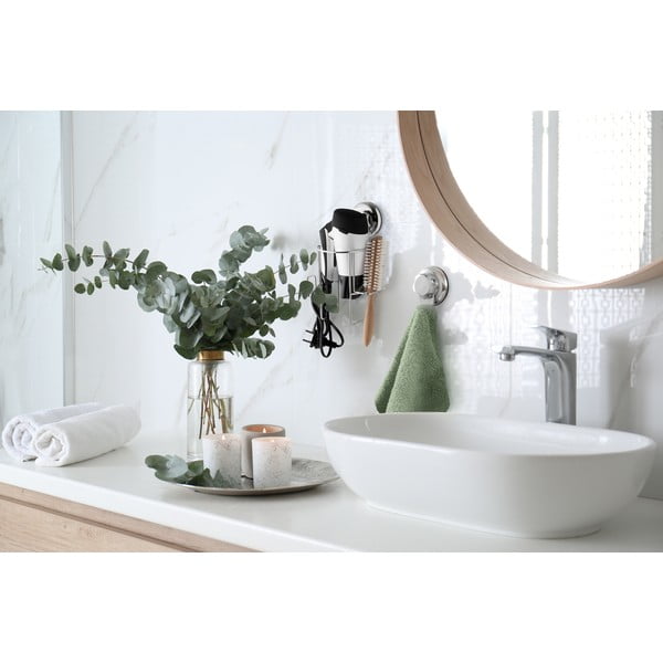 Supporto metallico autoportante per asciugacapelli Bestlock Bath - Compactor-image-3