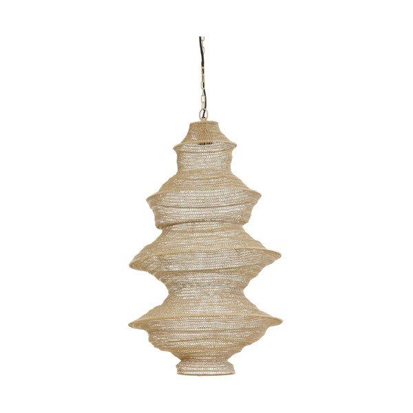 Lampadario beige in metallo Nakisha – Light & Living