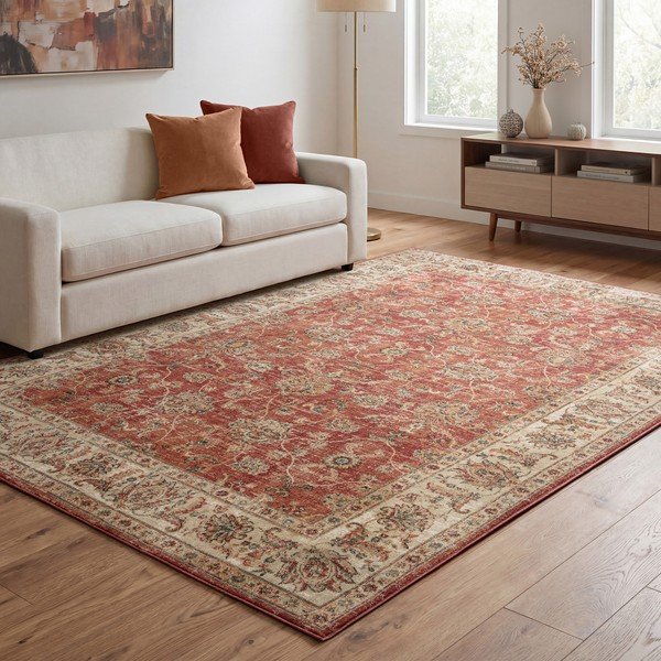 Tappeto rosso 240x340 cm Raja – Asiatic Carpets-image-4