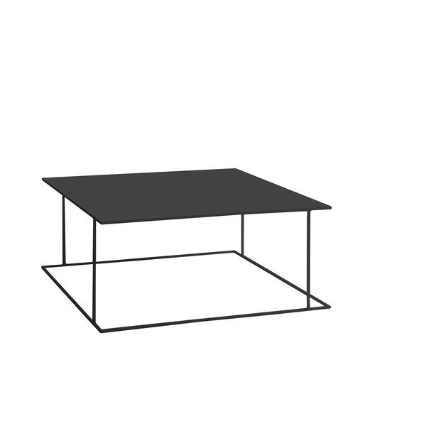 Tavolino nero Custom Form Walt, 100 x 100 cm - CustomForm