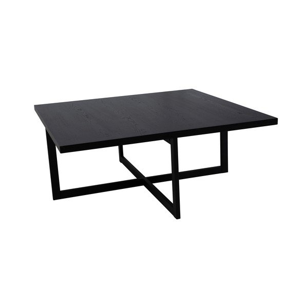 Tavolino in rovere nero , 100 x 100 cm Elliot - Canett-image-2