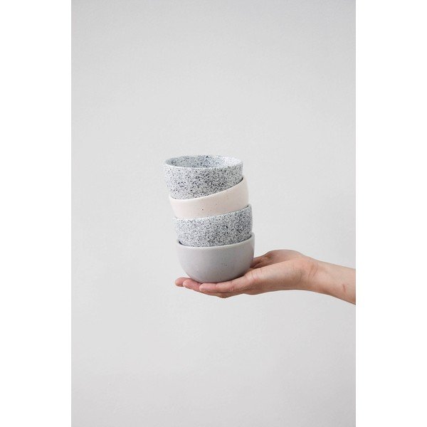 Tazza in gres bianco e nero , 200 ml Mess - ÅOOMI-image-3