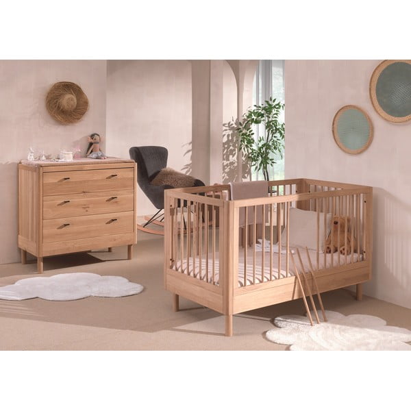 Set di mobili per bambini in rovere massiccio 2 pz Forrest – Vipack-image-1