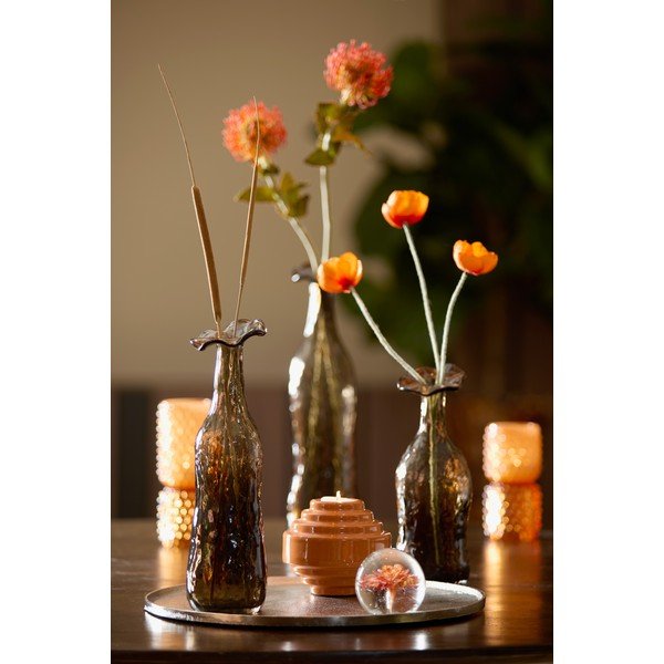 Fermacarte in vetro (altezza 8 cm) Flower - Light & Living-image-1