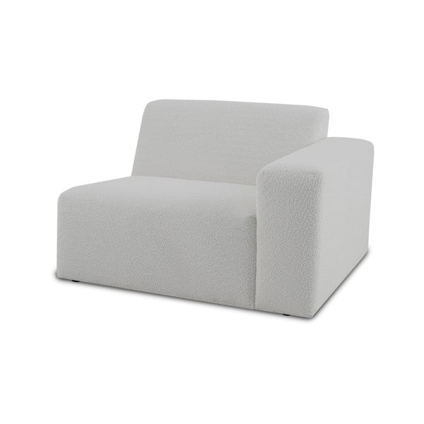Modulo divano in bouclé bianco (angolo destro) Roxy - Scandic-image-1