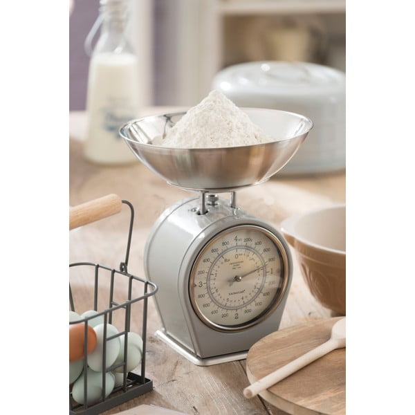 Bilancia da cucina grigia , 4 kg Living Nostalgia - Kitchen Craft-image-1