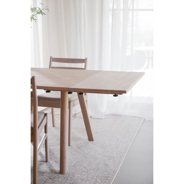 Piano d'appoggio aggiuntivo per tavolo da pranzo in rovere massiccio 95x45 cm Clapperton – Rowico-image-2