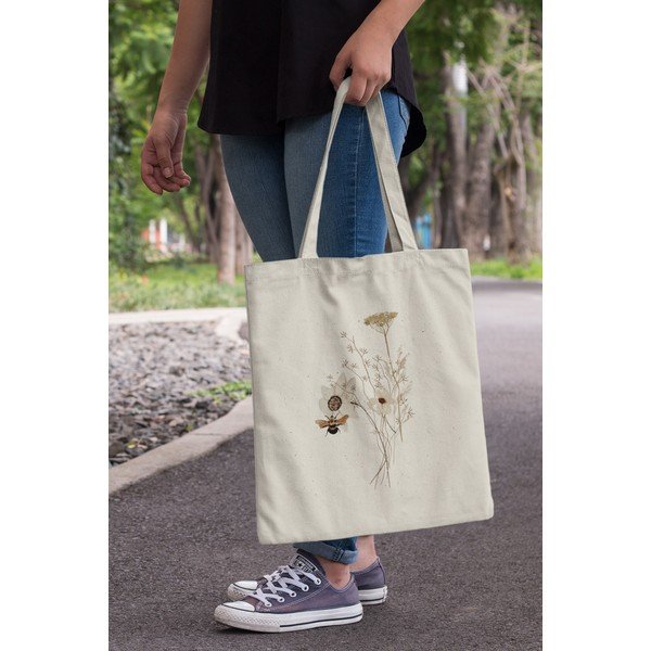 Borsa in tessuto beige - Kate Louise-image-3
