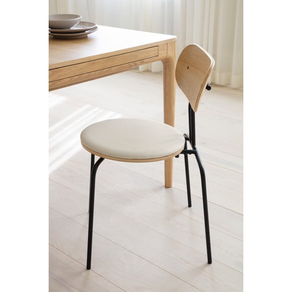 Sedia da pranzo nera e crema Curious - UMAGE-image-4