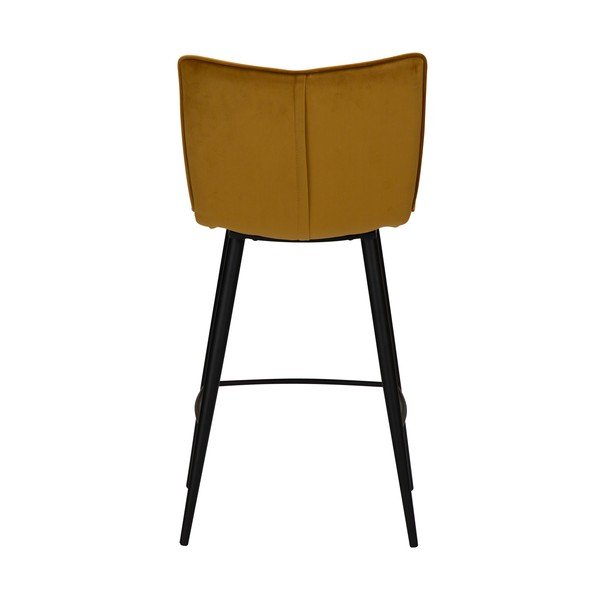 Sgabello da bar in velluto giallo, altezza 93 cm Join - DAN-FORM Denmark-image-4