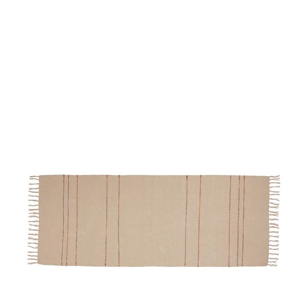 Runner beige in cotone 80x200 cm Alba - Hübsch