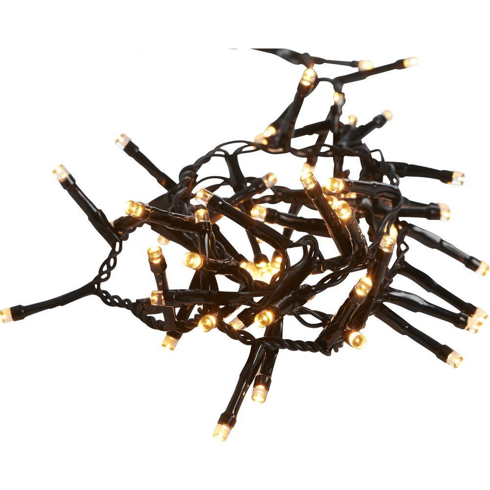 Catena Luminosa A LED Star Trading Con Timer: Bianco Caldo E Cavo In Iuta, Made In Germany - 3