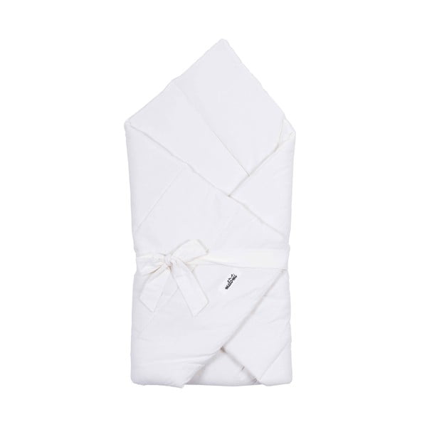 Fascia per neonati in cotone bianco 75x75 cm - Malomi Kids