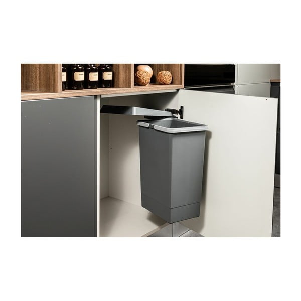 Cestino per rifiuti in plastica incorporato da 24 l Swing 2.0 - Elletipi-image-3