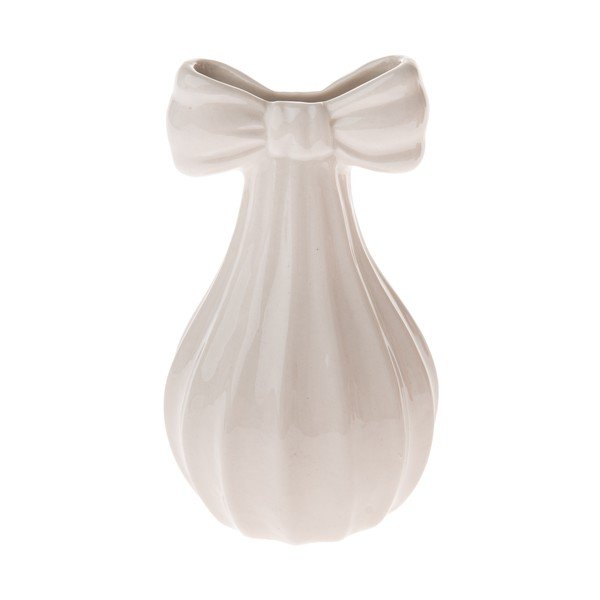 Vaso color crema in porcellana (altezza totale 12 cm) – Dakls