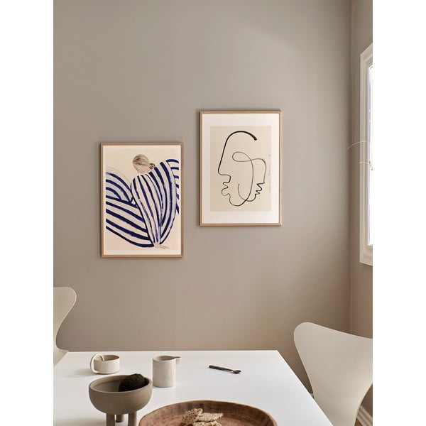 Poster 30x40 cm Blue Stripe at Concorde – Sofia Lind – The Poster Club-image-1