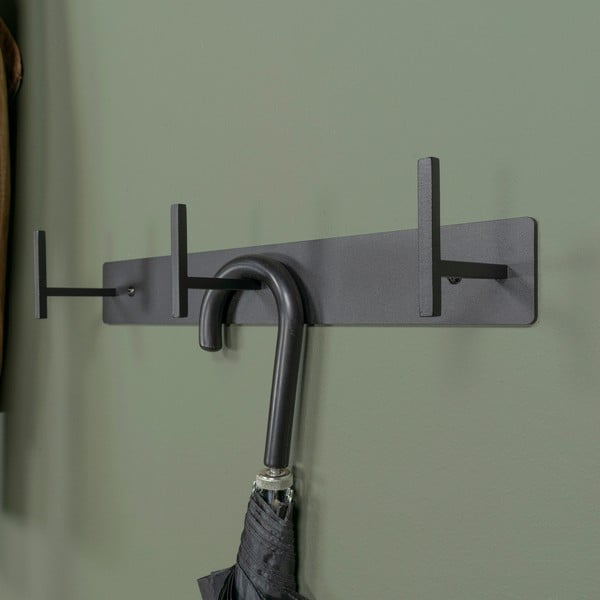 Attaccapanni da parete nero in metallo 44 cm Chapman – Spinder Design-image-4