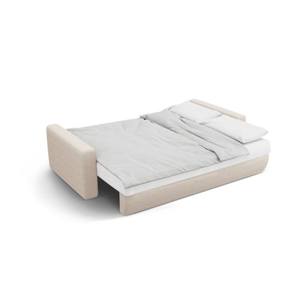 Divano beige allungabile con contenitore 238 cm Belfast – Cosmopolitan Design-image-3