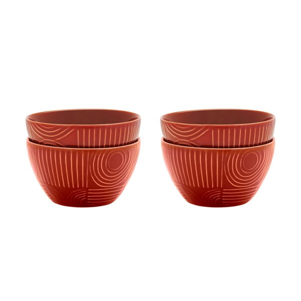 Set di 4 ciotole in ceramica color mattone da 400 ml Arc - Maxwell & Williams