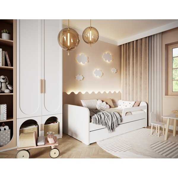 Letto da bambini bianco con rete inclusa 80x200 cm Duuli – ELTAP-image-2