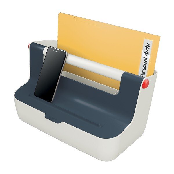 Scatola portatile grigia con organizzatore Cosy - Leitz-image-3