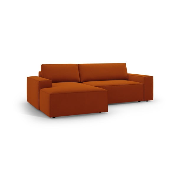 Divano letto color mattone (angolo sinistro) Jodie - Micadoni Home-image-2