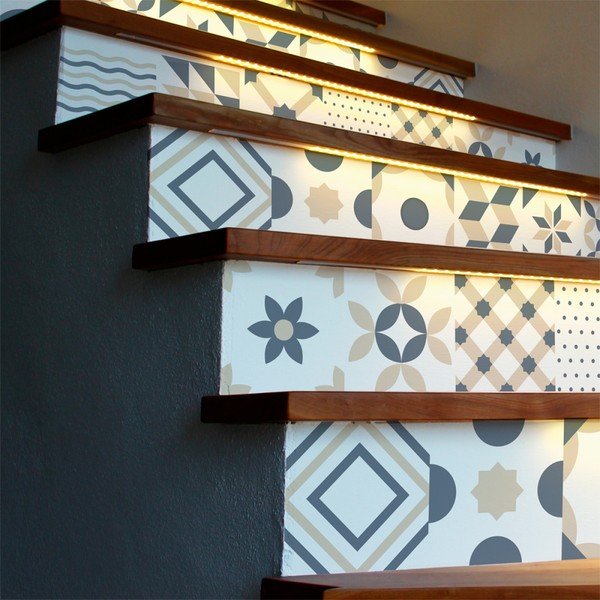 Set di 2 adesivi per scale Stickers Stair Design, 15 x 105 cm - Ambiance-image-1