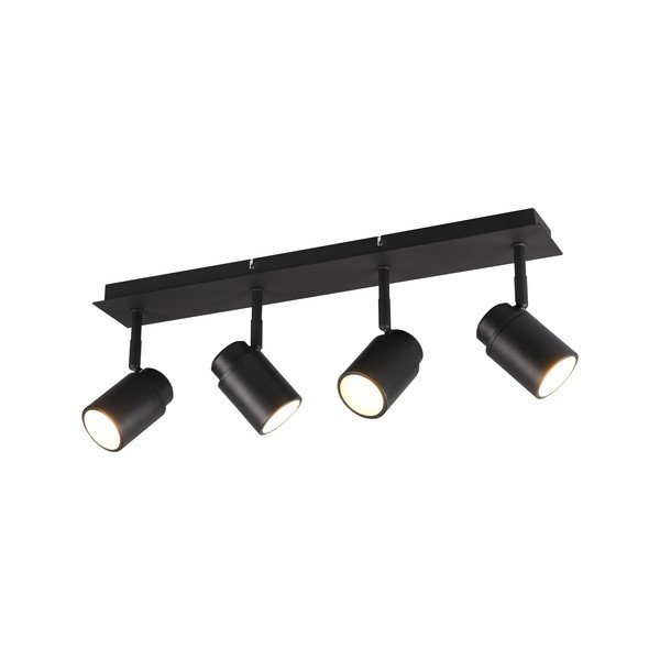 Faretto in metallo nero opaco 19x52 cm Angelo - Trio-image-3