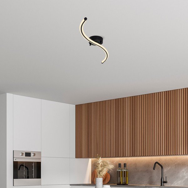 Plafoniera LED nera 10x67 cm Yilan - Opviq lights-image-2