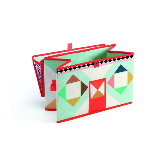 Casetta colorata con scatola dei giocattoli - Djeco