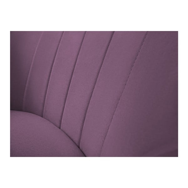 Poltrona Toscane viola, gambe nere - Mazzini Sofas-image-4