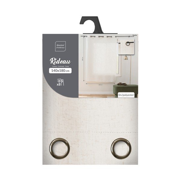 Tenda color crema 140x240 cm Pauline – douceur d'intérieur-image-3