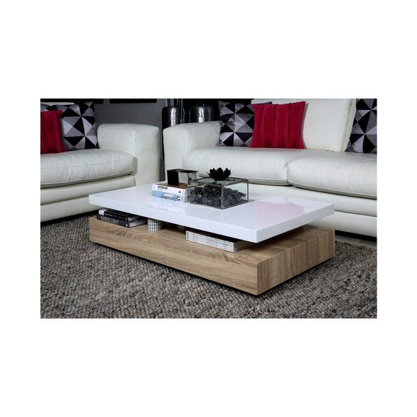 Tavolino bianco 117x58 cm Malakit - Actona-image-3