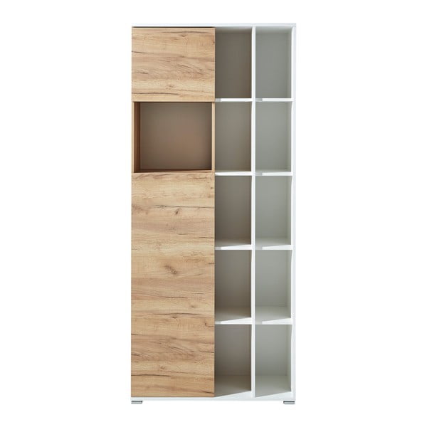 Libreria bianca in rovere 85x197 cm Lioni - Germania