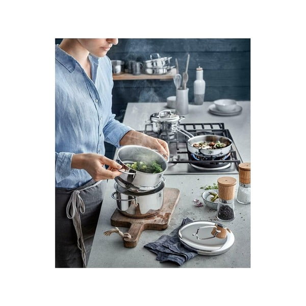 Pentola per pasta in acciaio inox con coperchio Cromargan® , ⌀ 18 cm Mini - WMF-image-3