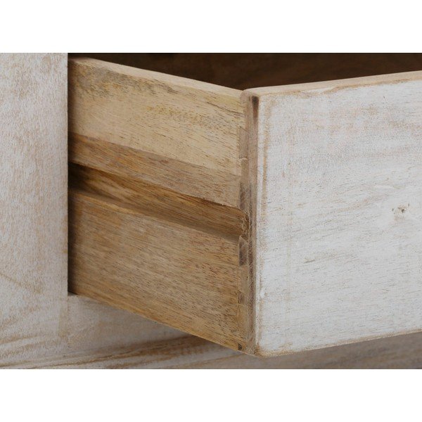 Armadio in legno di mango bianco 100x175 cm Rana - Støraa-image-4