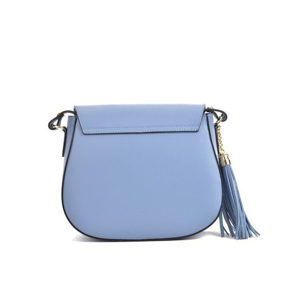 Borsa in pelle blu Karmo - Mangotti Bags-image-1