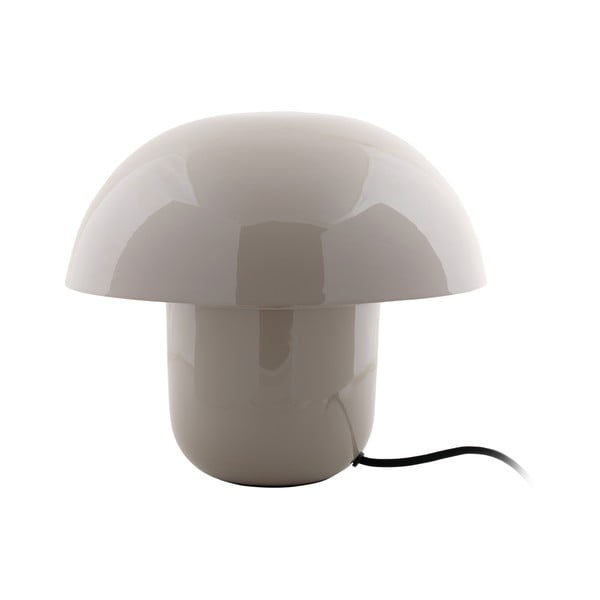 Lampada da tavolo grigia con paralume in metallo (altezza 25 cm) Fat Mushroom - Leitmotiv