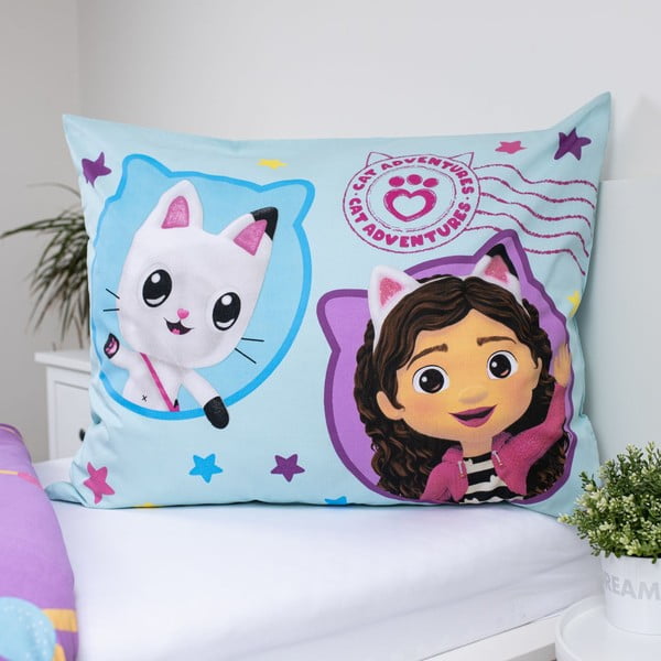 Biancheria da letto per bambini in cotone per letto singolo 140x200 cm Gabby's Dollhouse "Balloon"  - Jerry Fabrics-image-3