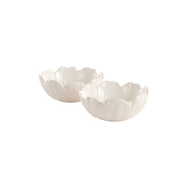 Ciotoline in set per insalata bianche in porcellana 2 pz Eira – Jotex-image-2