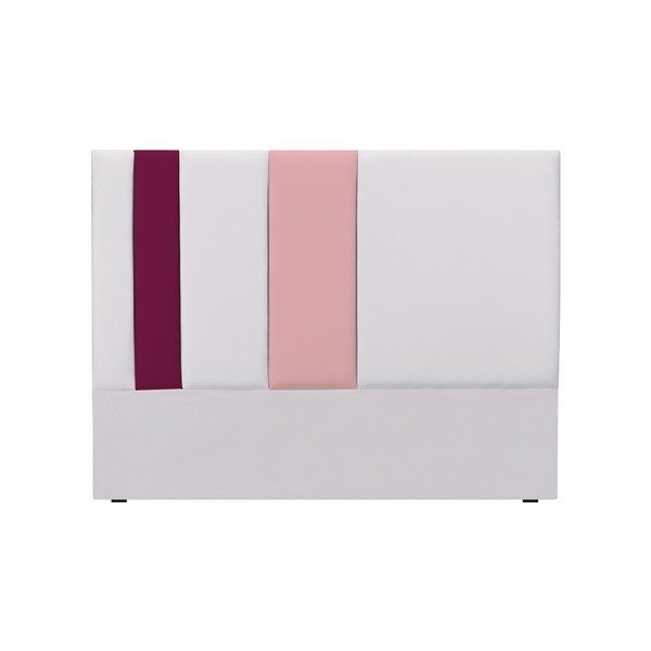 Testiera grigia e rosa Dahlia, 120 x 200 cm - Mazzini Sofas