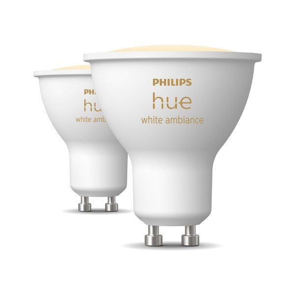 Lampadine intelligenti a LED in set di 2 GU10, 4 W White ambiance - Philips Hue