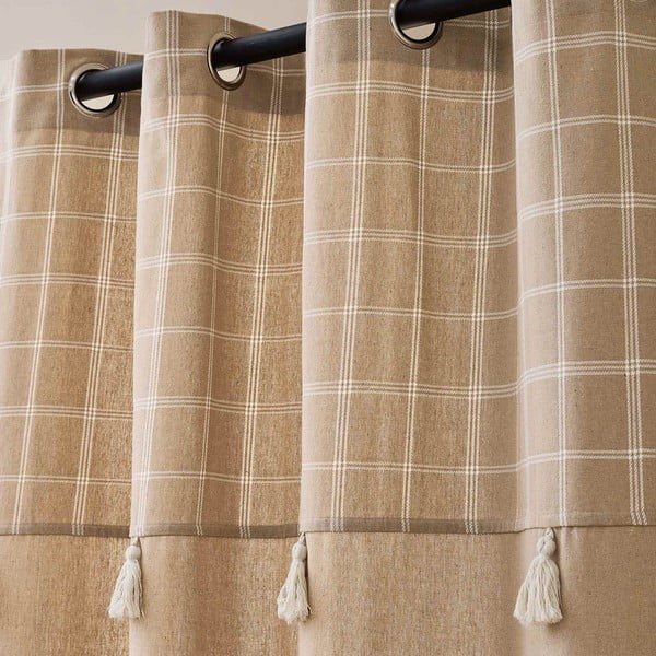 Tenda marrone in misto cotone 140x240 cm Everest – douceur d'intérieur-image-2