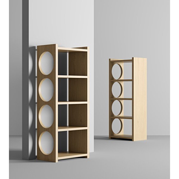 Libreria in rovere 70x160 cm Bau - Woodman-image-1